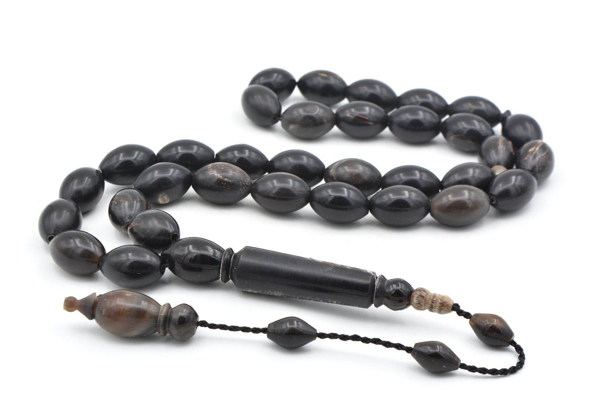 Sistemli Arpa Kesim İri Boy Bufalo Boynuzu Tesbih