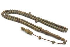 Sistemli Küre Kesim 99 luk Yeşil Pelesenk Ağacı Tesbih 5 Mm