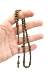 Sistemli Küre Kesim 99 luk Yeşil Pelesenk Ağacı Tesbih 5 Mm