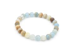 Hakiki Doğal Mavi Kalsit Taşı Bileklik 8 Mm