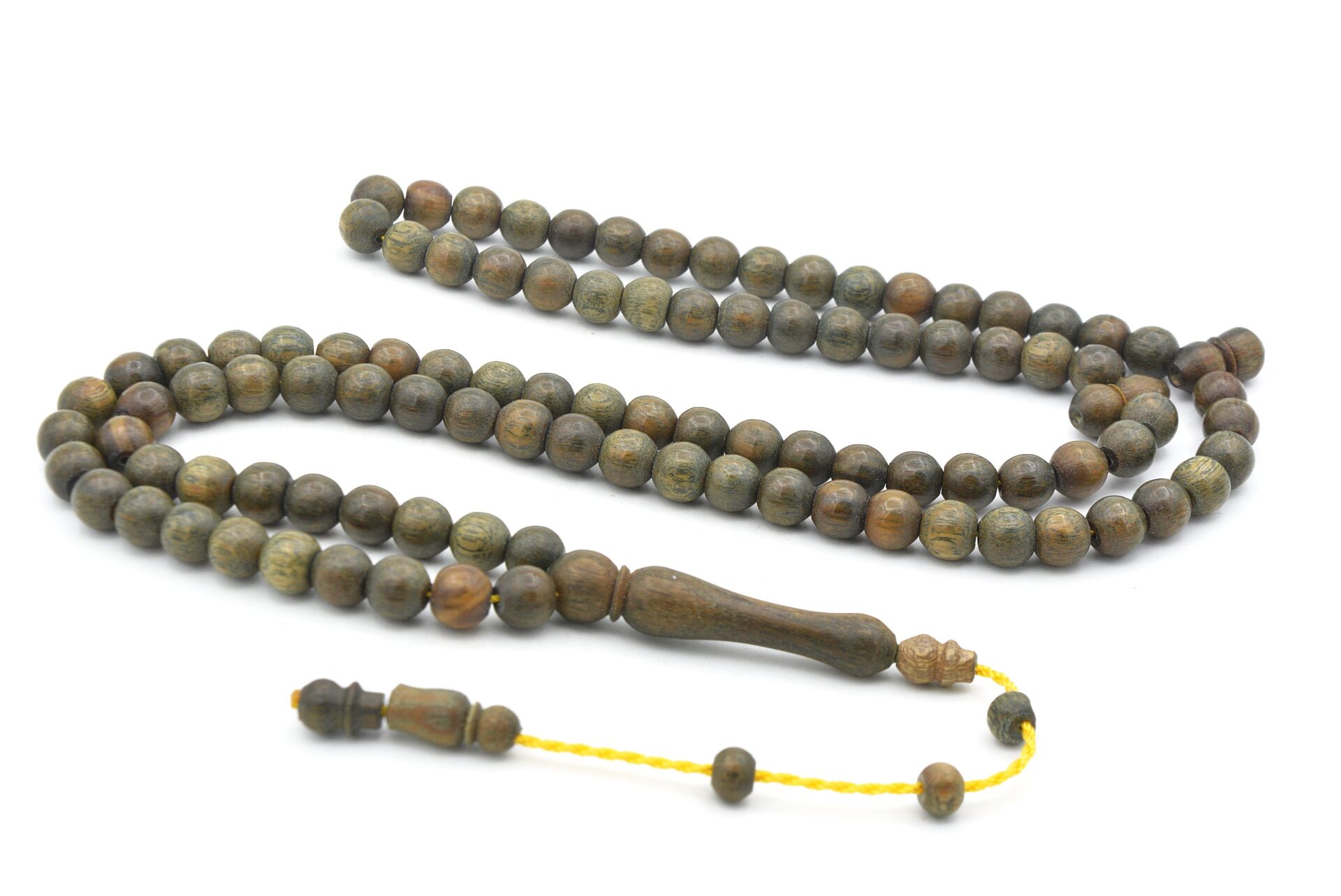 Sistemli Küre Kesim 99 luk Yeşil Pelesenk Ağacı Tesbih 6 Mm