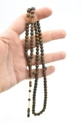 Sistemli Küre Kesim 99 luk Yeşil Pelesenk Ağacı Tesbih 6 Mm