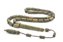 Sistemli Kesme Model İri Boy Yeşil Pelesenk Ağacı Tesbih