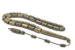 Sistemli Kesme Model İri Boy Yeşil Pelesenk Ağacı Tesbih