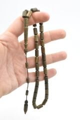 Sistemli Kesme Model İri Boy Yeşil Pelesenk Ağacı Tesbih