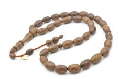 Hakkı Usta İmzalı Tombul Beyzi Kesim İri Boy Aslan Ağacı Tesbih