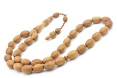 Hakkı Usta İmzalı Tombul Beyzi Kesim İri Boy Demir Ağacı Tesbih