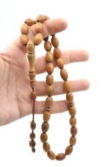 Hakkı Usta İmzalı Tombul Beyzi Kesim İri Boy Demir Ağacı Tesbih