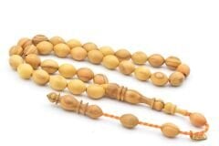 Hakkı Usta İmzalı Günlük Boy Beyzi Kesim Zeytin Ağacı Tesbih