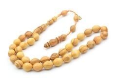 Hakkı Usta İmzalı Günlük Boy Beyzi Kesim Zeytin Ağacı Tesbih