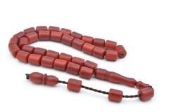 Sistemli Günlük Boy Fıçı Kesim Kırmızı Fiber Tesbih