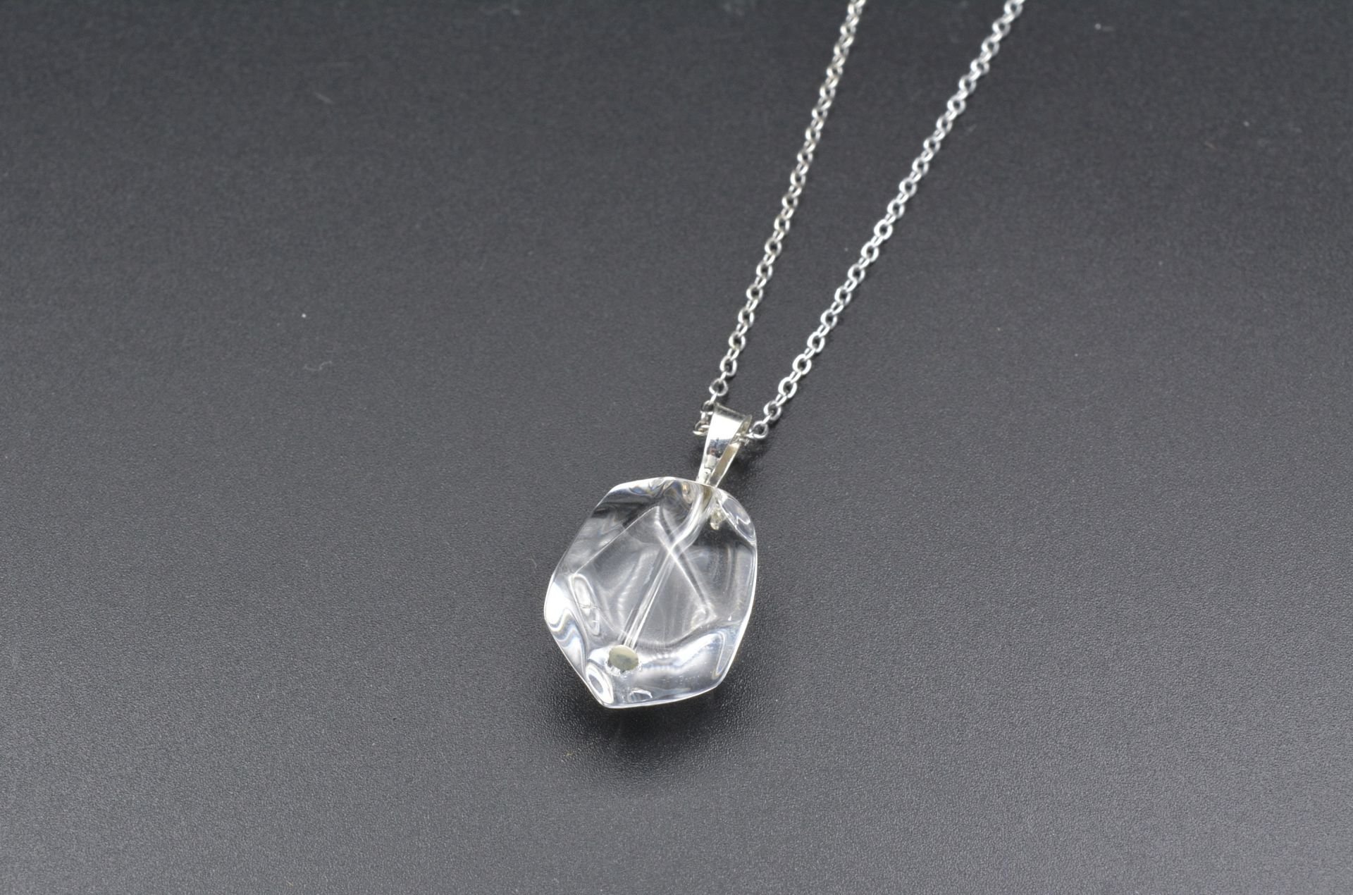 Hakiki Doğal Kristal Kuvars Kolye Ucu 1.kalite 042