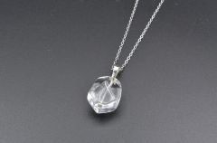 Hakiki Doğal Kristal Kuvars Kolye Ucu 1.kalite 042