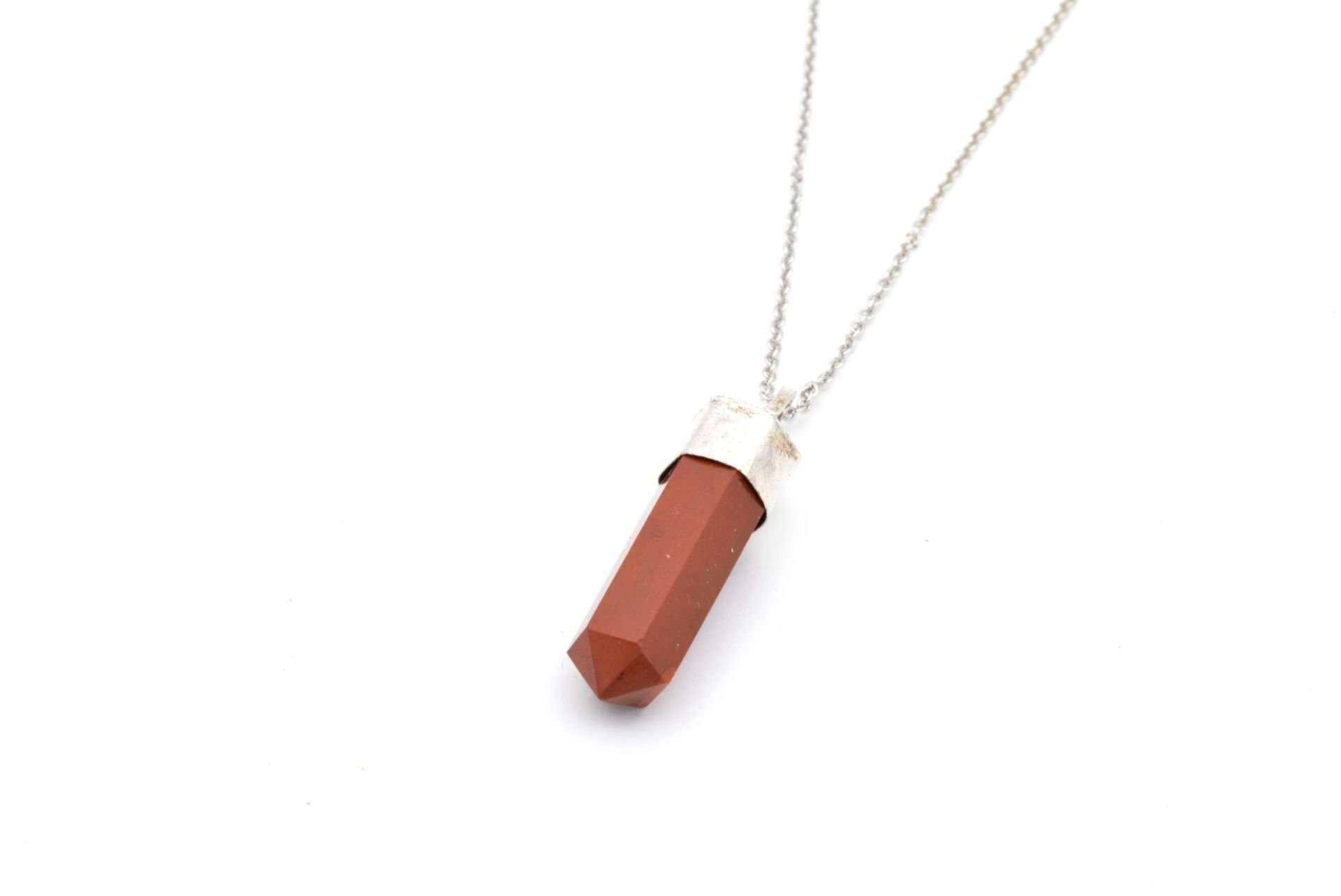 Hakiki Doğal Jasper Kolye Ucu 1.kalite 010