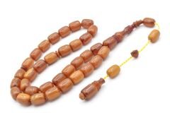 Ebu Sırr İmzalı Kapsül Kesim Damarlı Sarı Katalin Tesbih