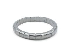 Kare Model Hakiki Doğal Hematit Taşı Bileklik 005