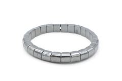 Kare Model Hakiki Doğal Hematit Taşı Bileklik 005