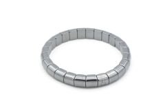 Kare Model Hakiki Doğal Hematit Taşı Bileklik 005