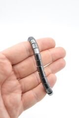 Kare Model Hakiki Doğal Hematit Taşı Bileklik 005