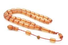 Ebu Sırr İmzalı Kapsül Kesim Şeffaf Katalin Tesbih