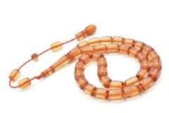 Ebu Sırr İmzalı Kapsül Kesim Şeffaf Katalin Tesbih