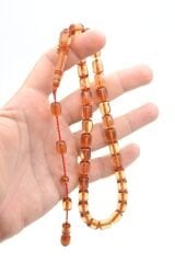 Ebu Sırr İmzalı Kapsül Kesim Şeffaf Katalin Tesbih