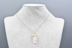 Hakiki Doğal Kristal Kuvars Kolye Ucu 1.Kalite 007