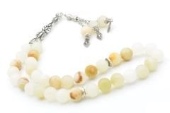 Hakiki İri Boy Doğal Taş Afyon Mermer Tesbih