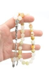 Hakiki İri Boy Doğal Taş Afyon Mermer Tesbih