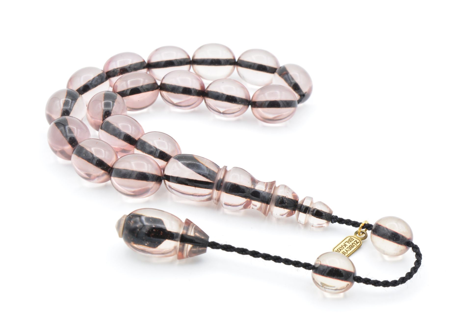 Zübeyir Balkaya İmzalı Beyzi Kesim Bej Sıkma Kehribar Efe Maskot Tesbih