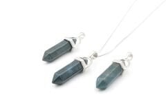 Hakiki Pandül Model Doğal Kan Taşı Kolye Ucu