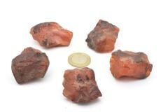 Hakiki Doğal Karnelyan Akik Taşı Kaya Parçası