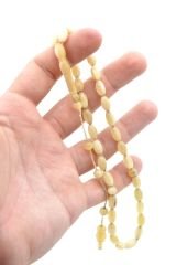Usta İşi Sistemli Arpa Kesim Koç Boynuzu Tesbih 6x11 MM