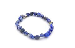 HAKİKİ AMORF KESİM DOĞAL LAPİS LAZULİ TAŞI BİLEKLİK 1.KALİTE 002