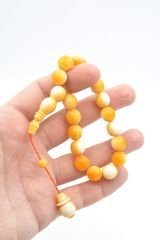 Sistemli Küre Kesim Turuncu Beyrut Damla Kehribar Efe Maskot Tesbih