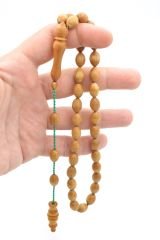 Usta İşi Sistemli Beyzi Kesim Kayın Ağacı Tesbih