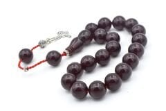 Sistemli Küre Kesim Fuşya Sıkma Kehribar Efe Maskot Tesbih