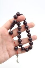 Sistemli Küre Kesim Fuşya Sıkma Kehribar Efe Maskot Tesbih