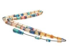 Hakan Turan İmzalı Kesme Model Kırmızı Mavi Sıkma Kehribar Tesbih