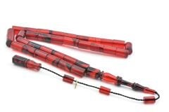 Hakan Turan İmzalı Kesme Model Siyah Kırmızı Sıkma Kehribar Tesbih