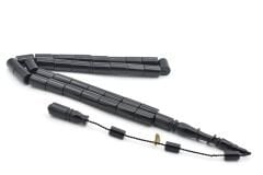 Hakan Turan İmzalı Kesme Model Siyah Sıkma Kehribar Tesbih