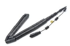 Hakan Turan İmzalı Kesme Model Siyah Sıkma Kehribar Tesbih