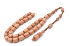 Zübeyir Balkaya İmzalı Kapsül Kesim Hareli Beyaz Katalin Tesbih