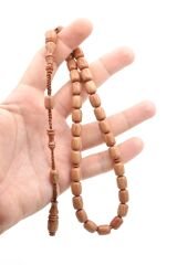 Zübeyir Balkaya İmzalı Kapsül Kesim Hareli Beyaz Katalin Tesbih