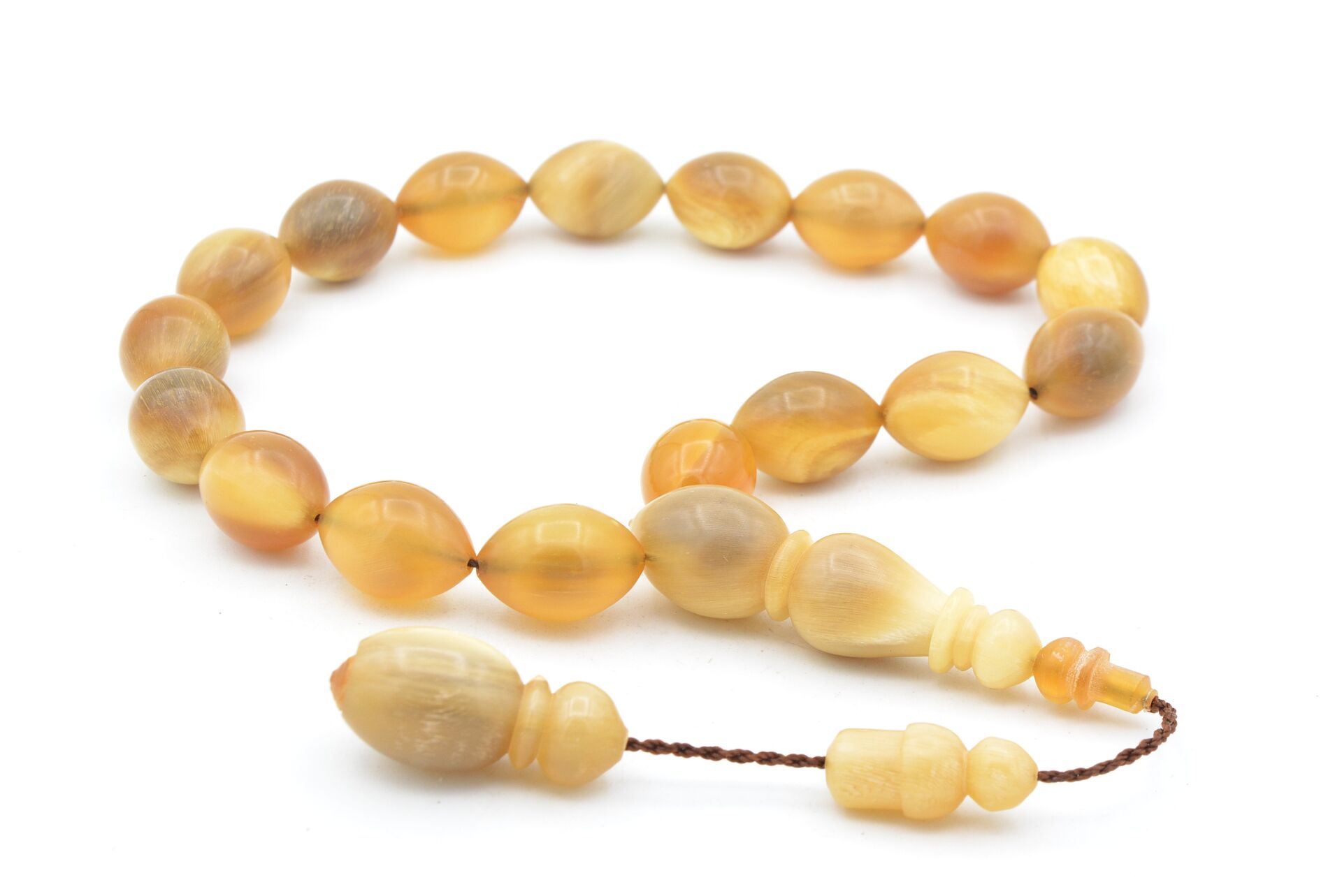 Sistemli Beyzi Kesim Ceylan Boynuzu Efe Maskot Tesbih 007