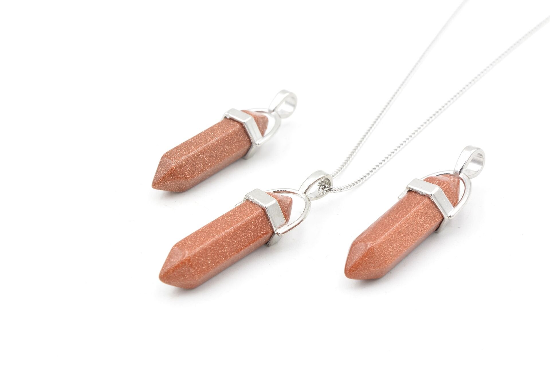 Hakiki Pandül Model Doğal Yıldız Taşı Kolye Ucu