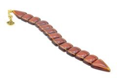 İri Taneli Şeffaf Turuncu Toz Kehribar Balık Tesbih