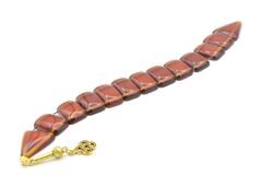 İri Taneli Şeffaf Turuncu Toz Kehribar Balık Tesbih