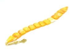 İri Taneli Turuncu Beyaz Toz Kehribar Balık Tesbih