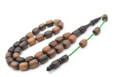 Mustafa Uysal Yapımı Fıçı Kesim Teksas Abanoz Ağacı Tesbih